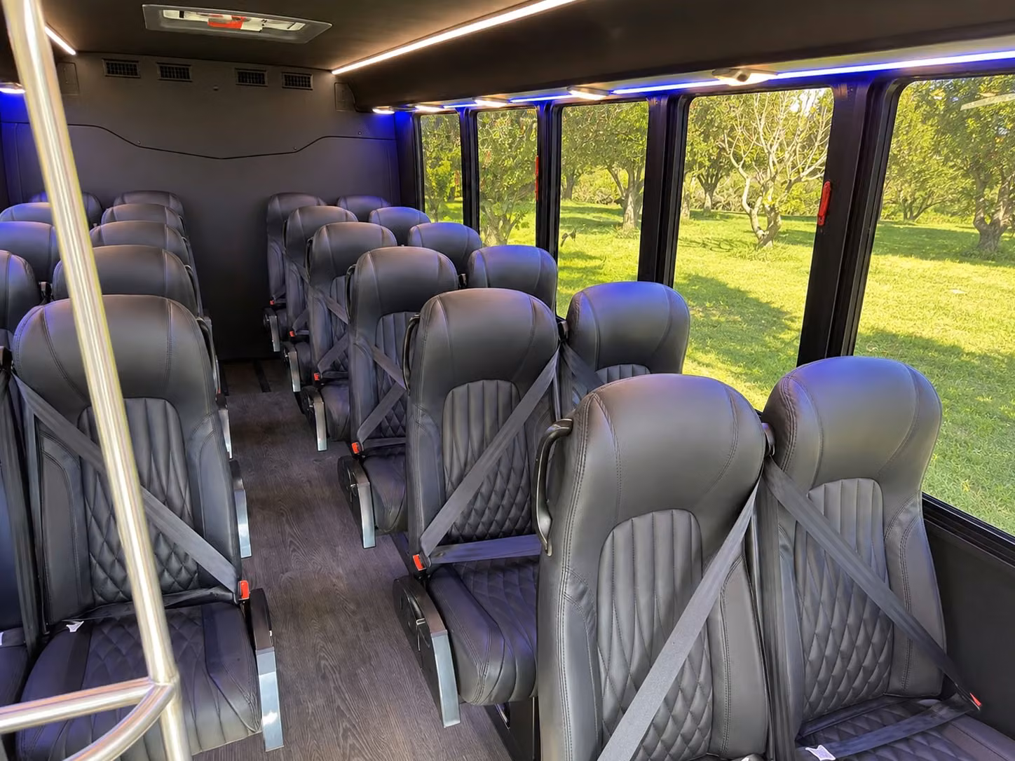 18 passenger minibus inside