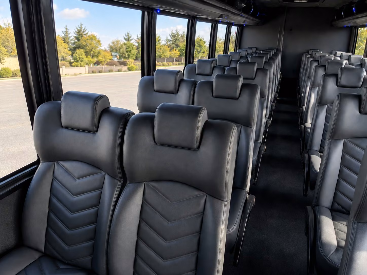 18 passenger minibus interior