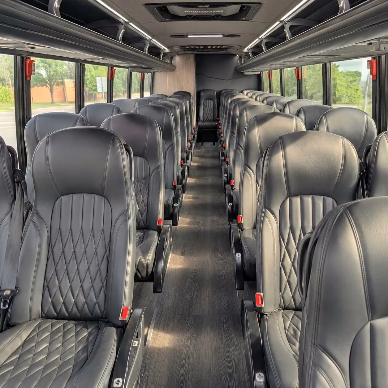 28 passenger minibus interior