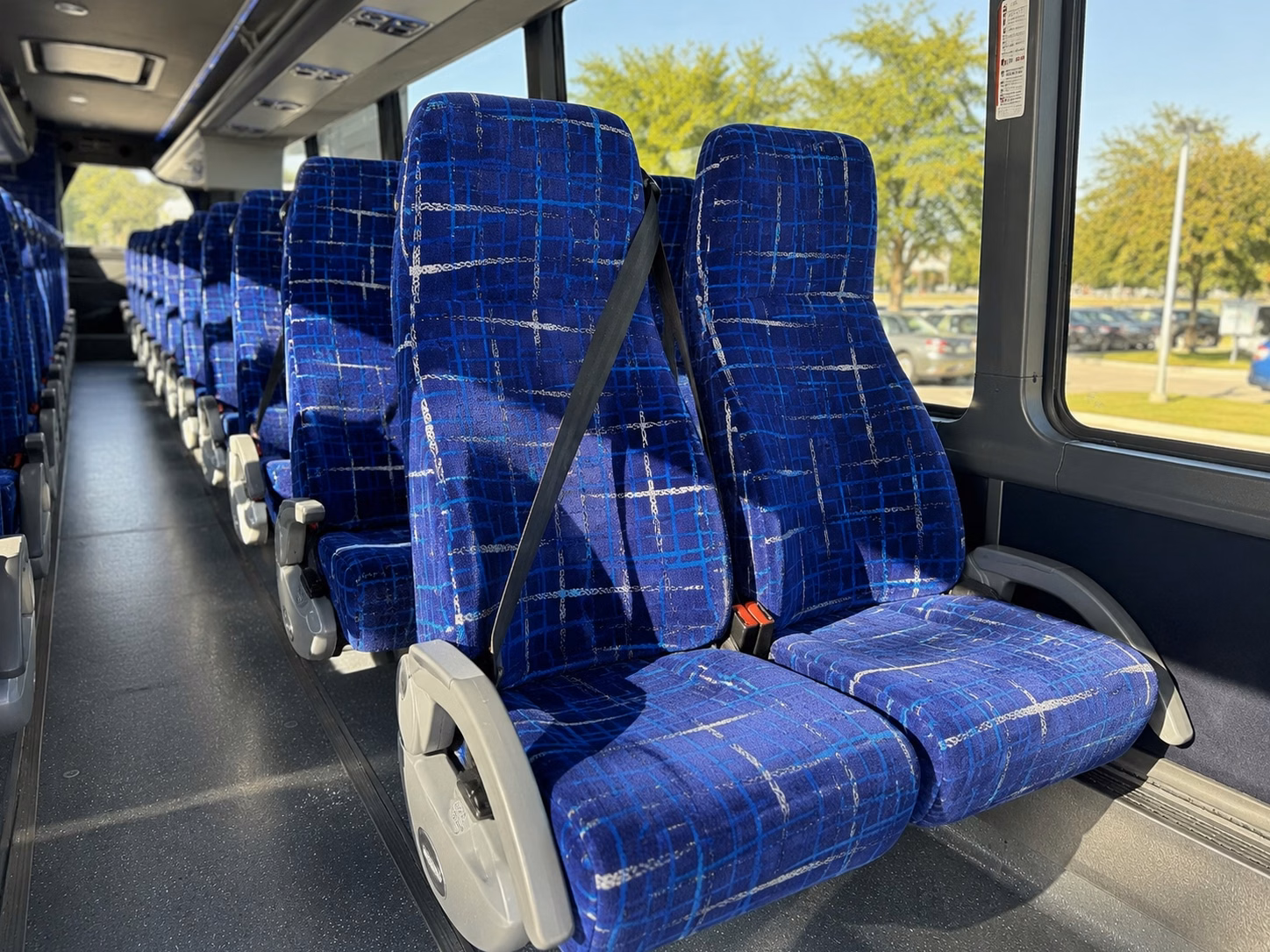 broken arrow charter bus inside