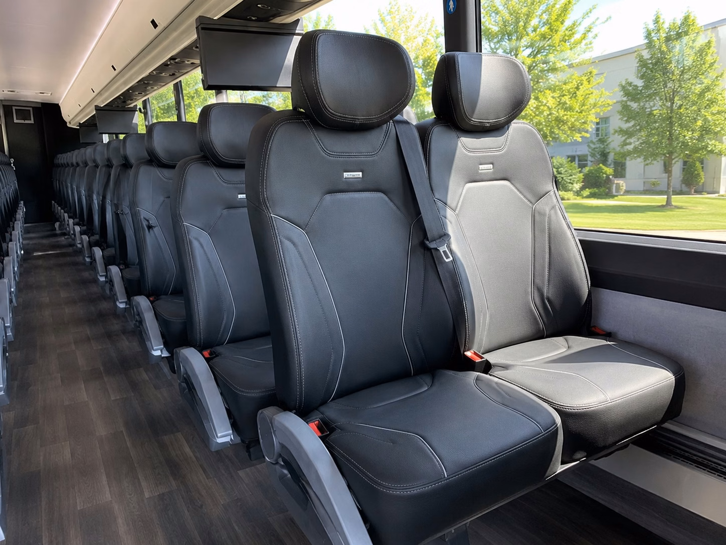 rather than juggling rideshares rent a charter bus for your broken arrow wedding