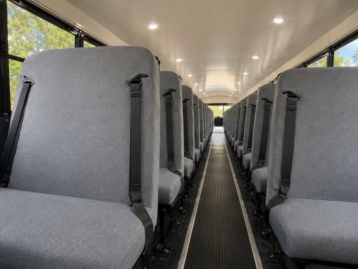 school bus inside